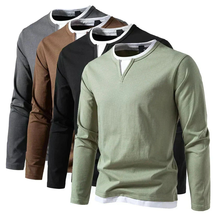 Beeckhoven - Minimalistisches V-Ausschnitt-Shirt
