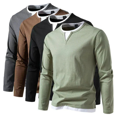 Beeckhoven - Minimalistisches V-Ausschnitt-Shirt