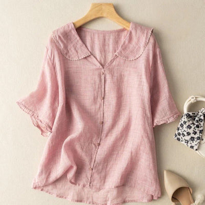 Lila – Linen, Light, Relaxed Blouse