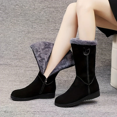 Dorothy - Fleece Lined Flat Soled Boots