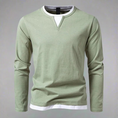 Beeckhoven - Minimalistisches V-Ausschnitt-Shirt