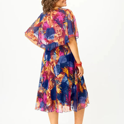 AYALA - COMFORTABLE PLUS SIZE CHIFFON DRESS
