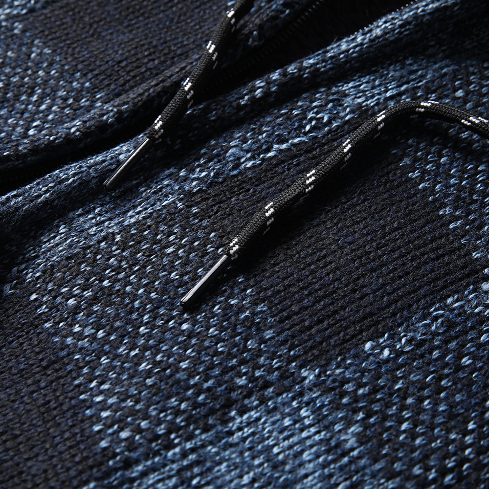 Helsinki Plaid Knit Hoodie