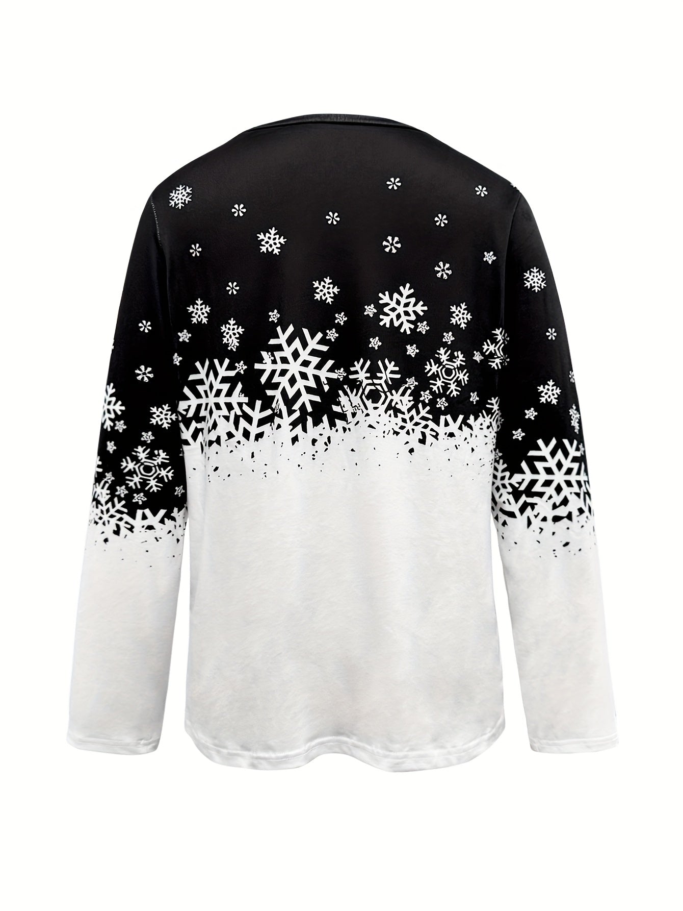 Victoria - Winter Print Long-Sleeve Top