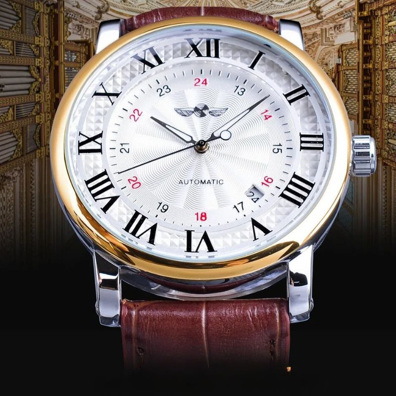 Luxury Automatic Leather Watch