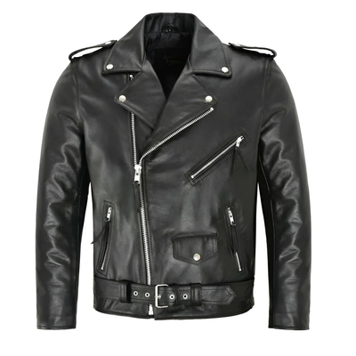 Ray – Classic Leather Biker Jacket