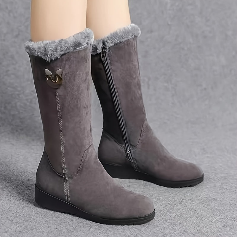 Dorothy - Fleece Lined Flat Soled Boots