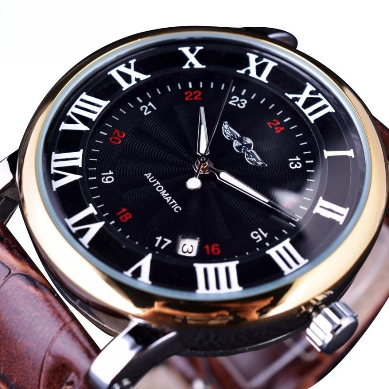Luxury Automatic Leather Watch