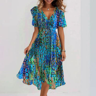 Sapphire - Breezy Blue Midi Dress