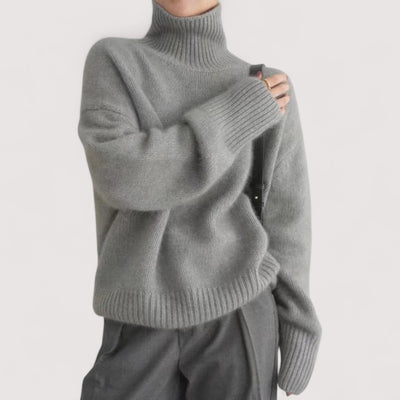 Lucija – High-Collar Cashmere Sweater