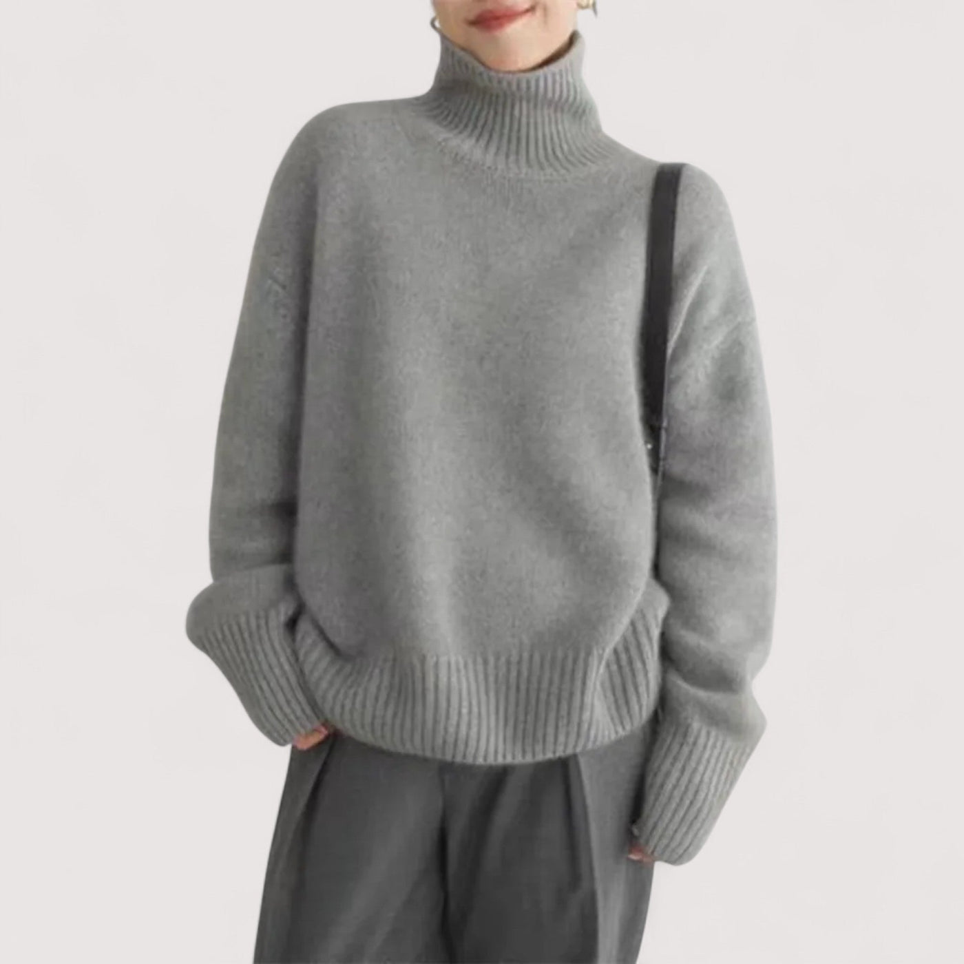 Lucija – High-Collar Cashmere Sweater