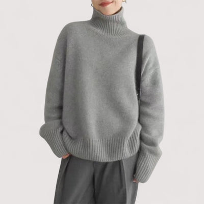 Lucija – High-Collar Cashmere Sweater