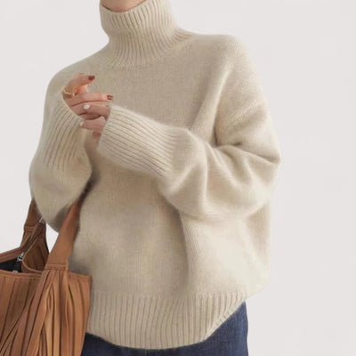 Lucija – High-Collar Cashmere Sweater