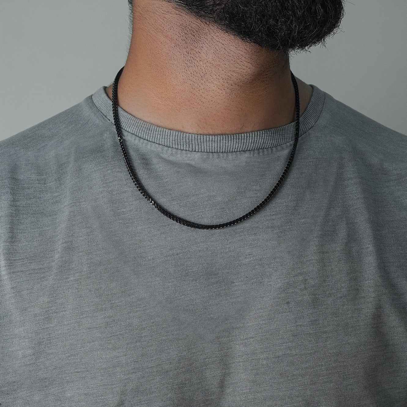 Wheat Chain 4mm (Black)