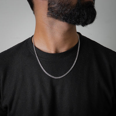 Cuban Link Chain 3mm (Silver)