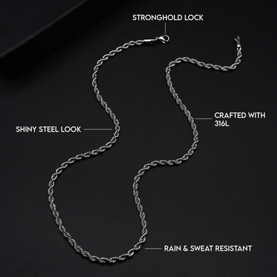 Rope Chain 4mm (Silver)