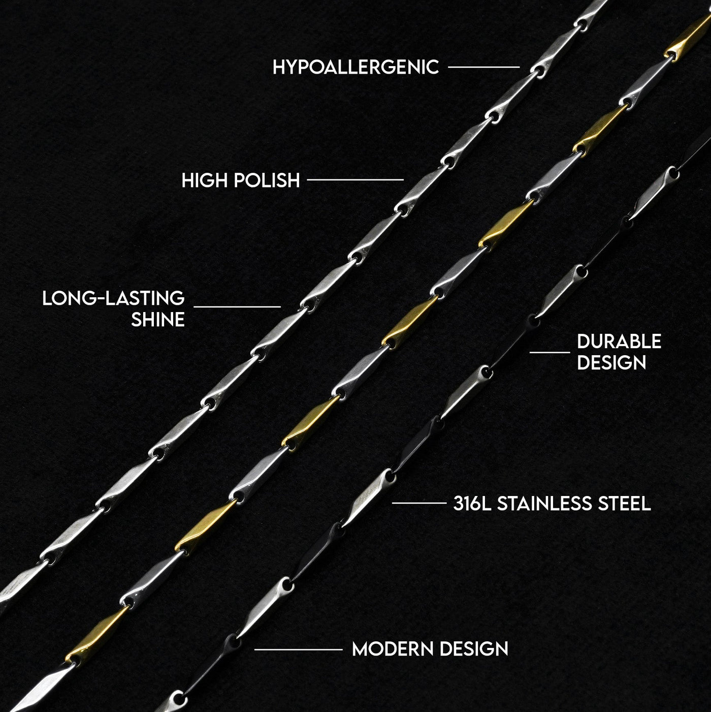 Tricon Chain 2,5 mm (Silver)