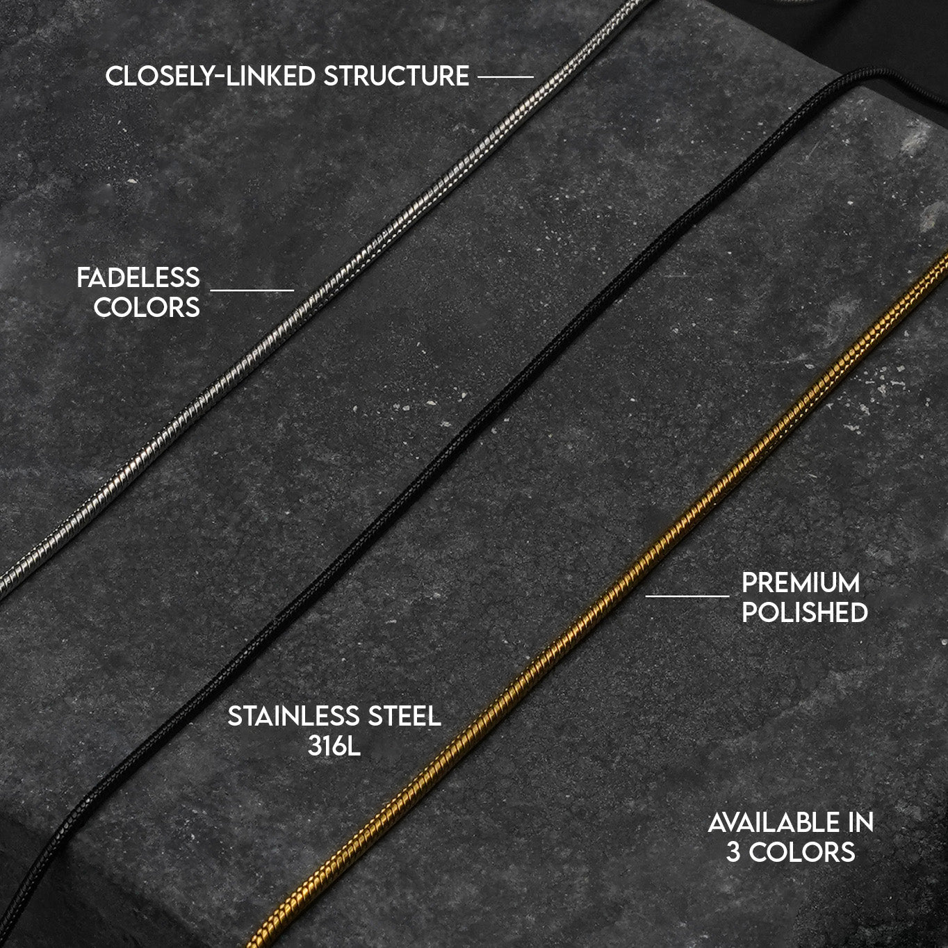 Round Snake Chain (Silver)