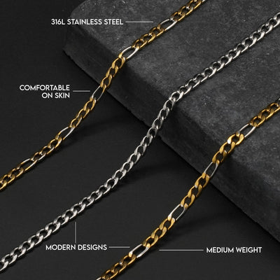 Cuban Two-Tone Chain 2mm