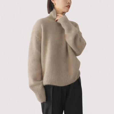 Lucija – High-Collar Cashmere Sweater