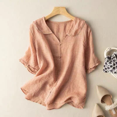 Lila – Linen, Light, Relaxed Blouse