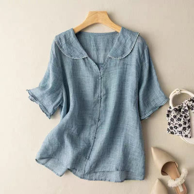Lila – Linen, Light, Relaxed Blouse