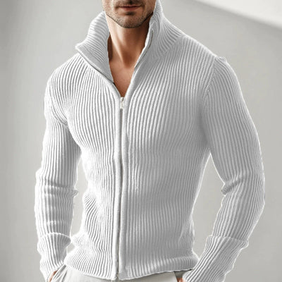 Stockholm Ribbed Zip Sweater