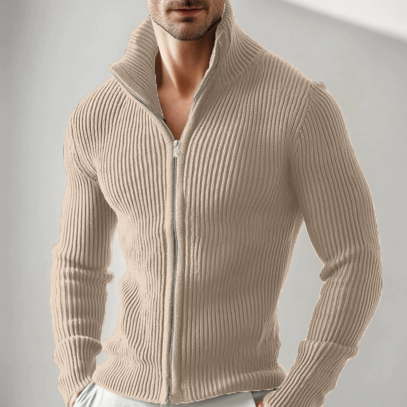 Stockholm Ribbed Zip Sweater