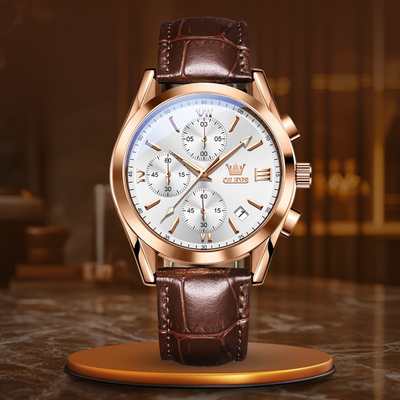 Luminous Quartz Chronograph Watch