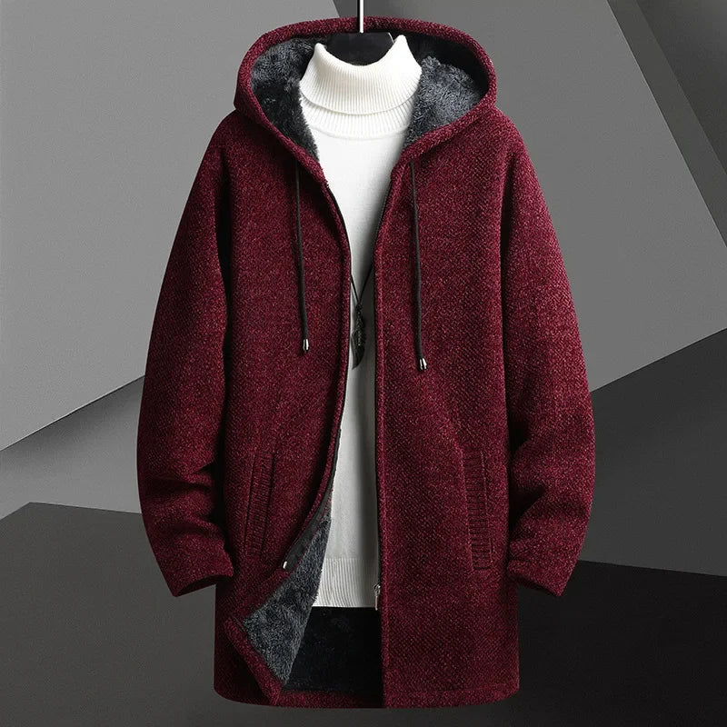 Helsinki Wool-Knit Overcoat