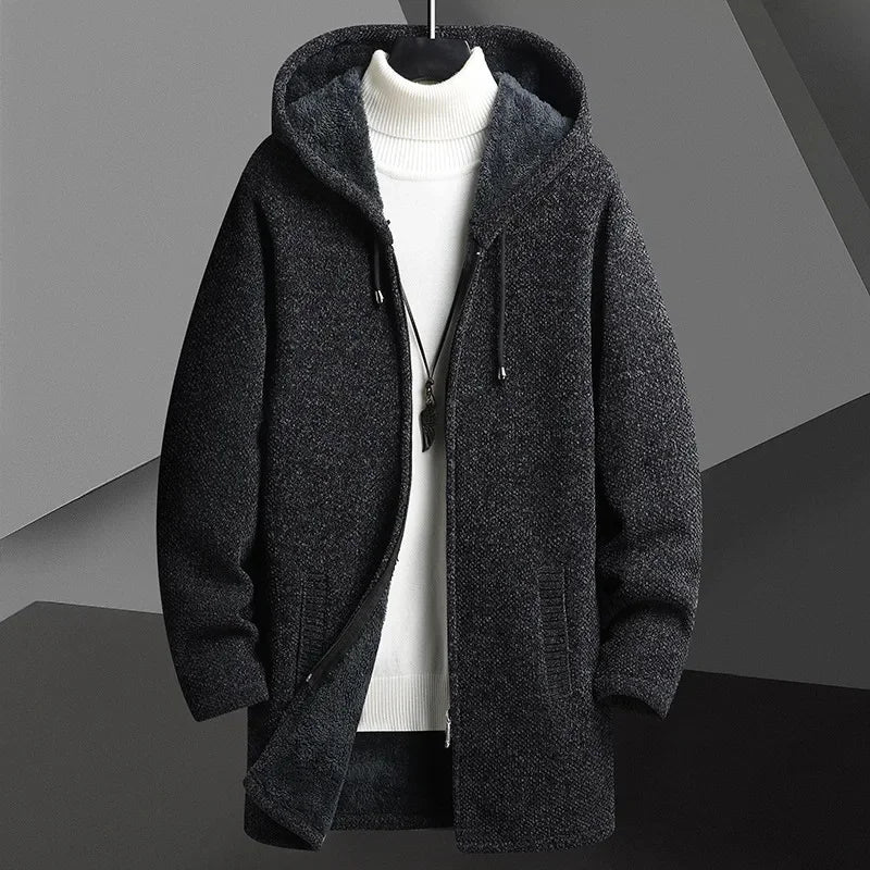 Helsinki Wool-Knit Overcoat