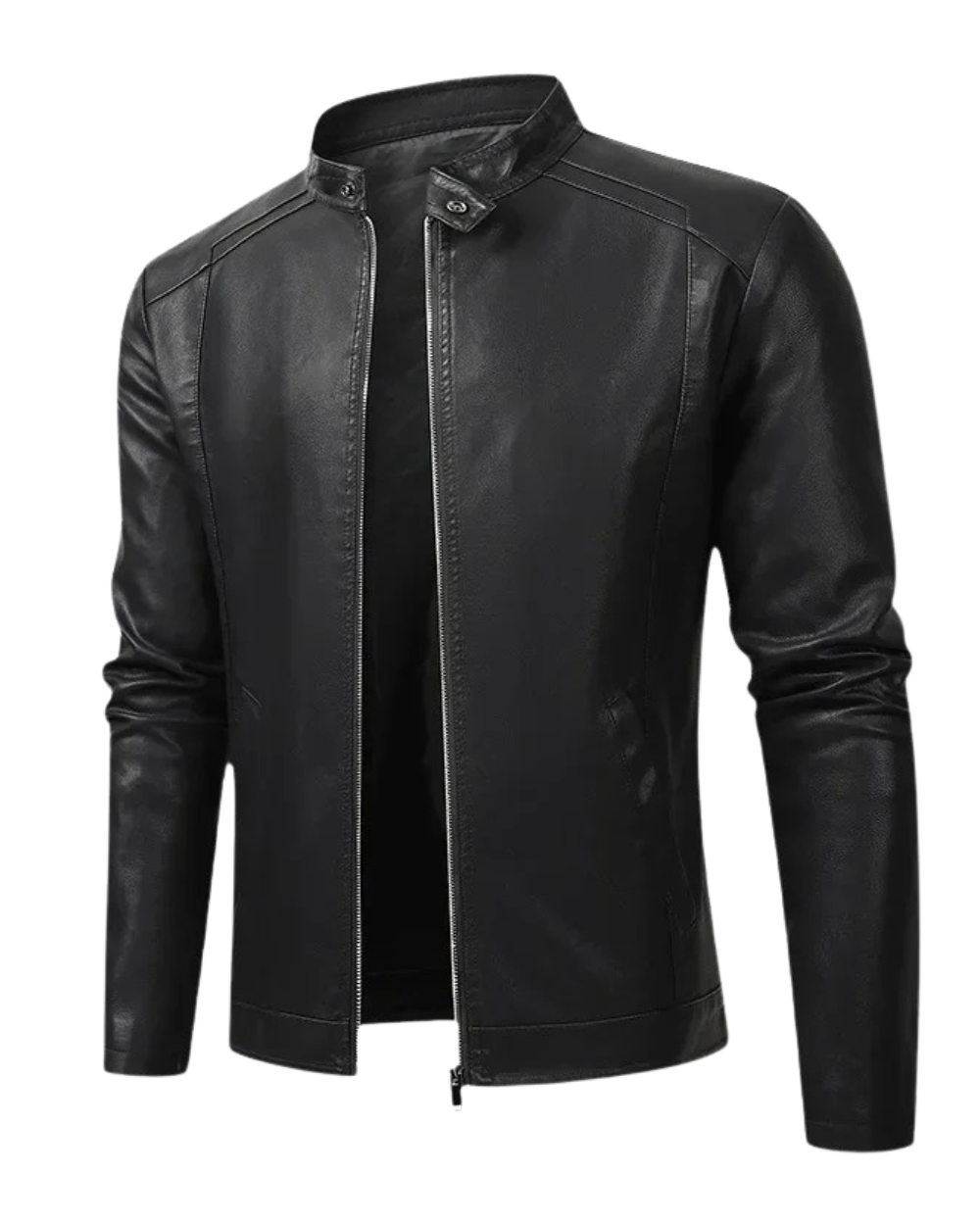 Ronny - Elegant Men's Biker Leather Jacket