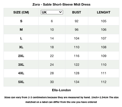 Zora - Sable Short-Sleeve Midi Dress