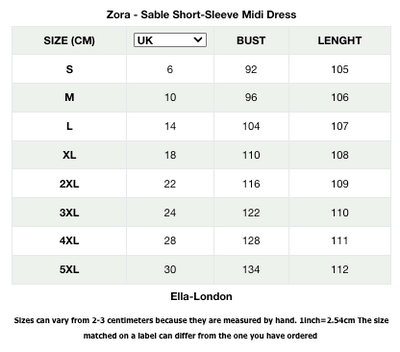 Zora - Sable Short-Sleeve Midi Dress