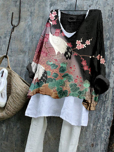Japanese Cranes - Tunic