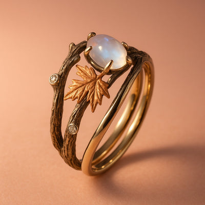 Natural Moonstone Ring