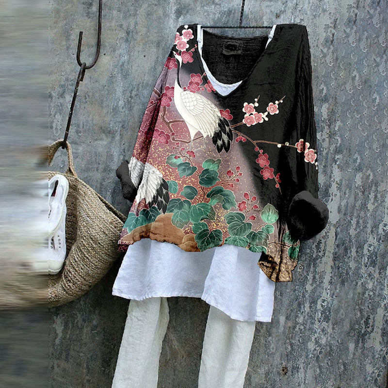 Japanese Cranes - Tunic