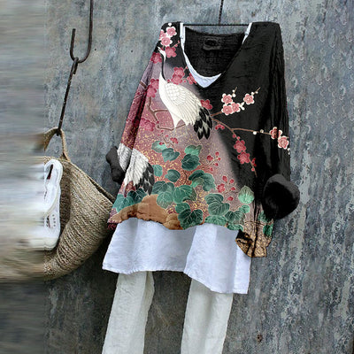 Japanese Cranes - Tunic