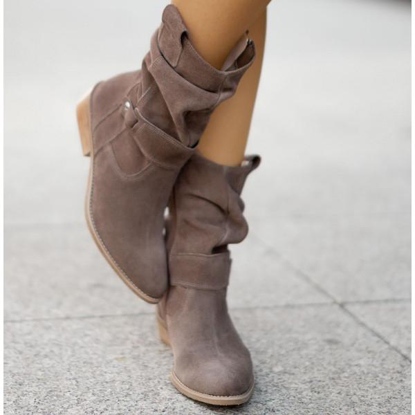 Maryam - Leather-Style Boots