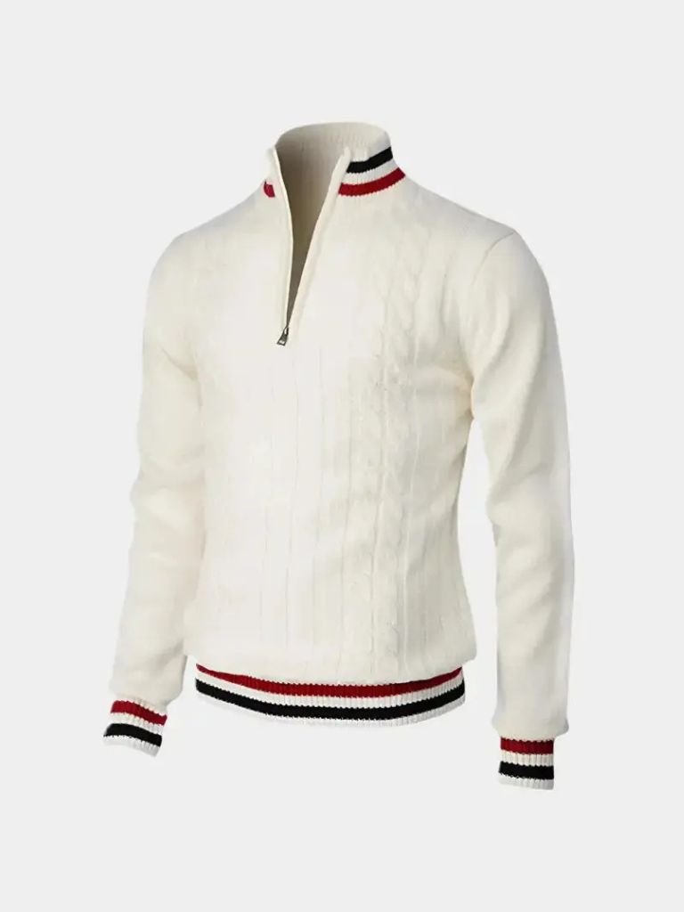 Essential Half-Zip Turtleneck Jumper
