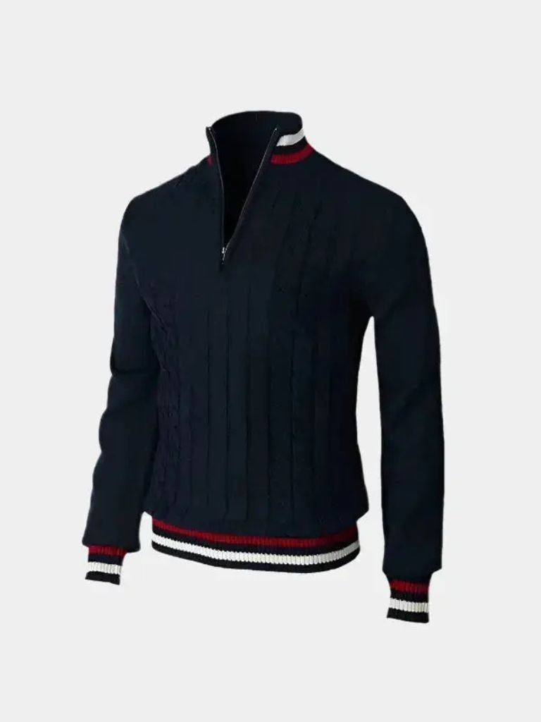 Essential Half-Zip Turtleneck Jumper