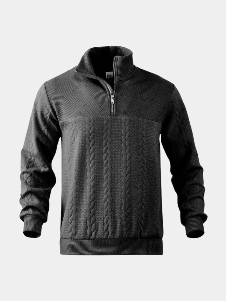 Essential Henley Quarter-Zip Pullover