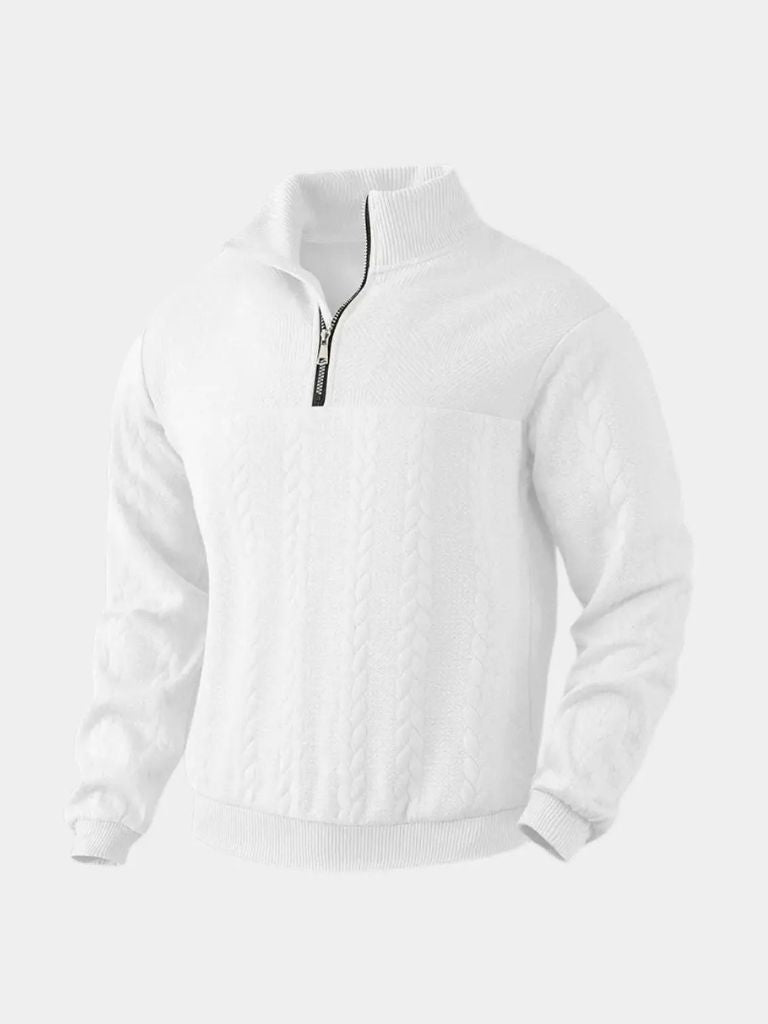 Essential Henley Quarter-Zip Pullover