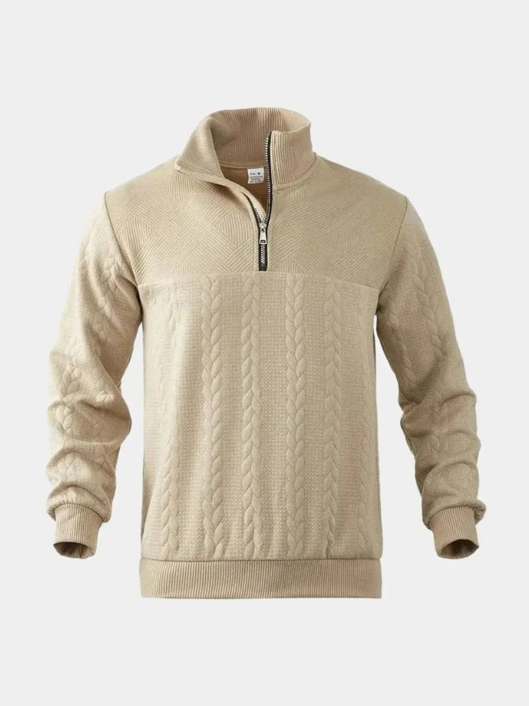 Essential Henley Quarter-Zip Pullover