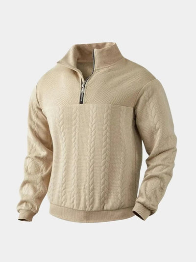 Essential Henley Quarter-Zip Pullover