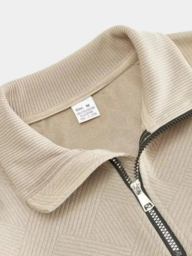 Essential Henley Quarter-Zip Pullover