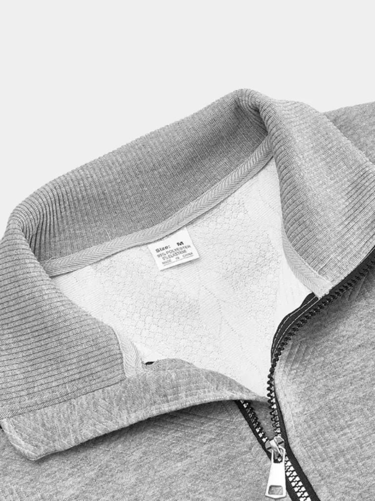 Essential Henley Quarter-Zip Pullover