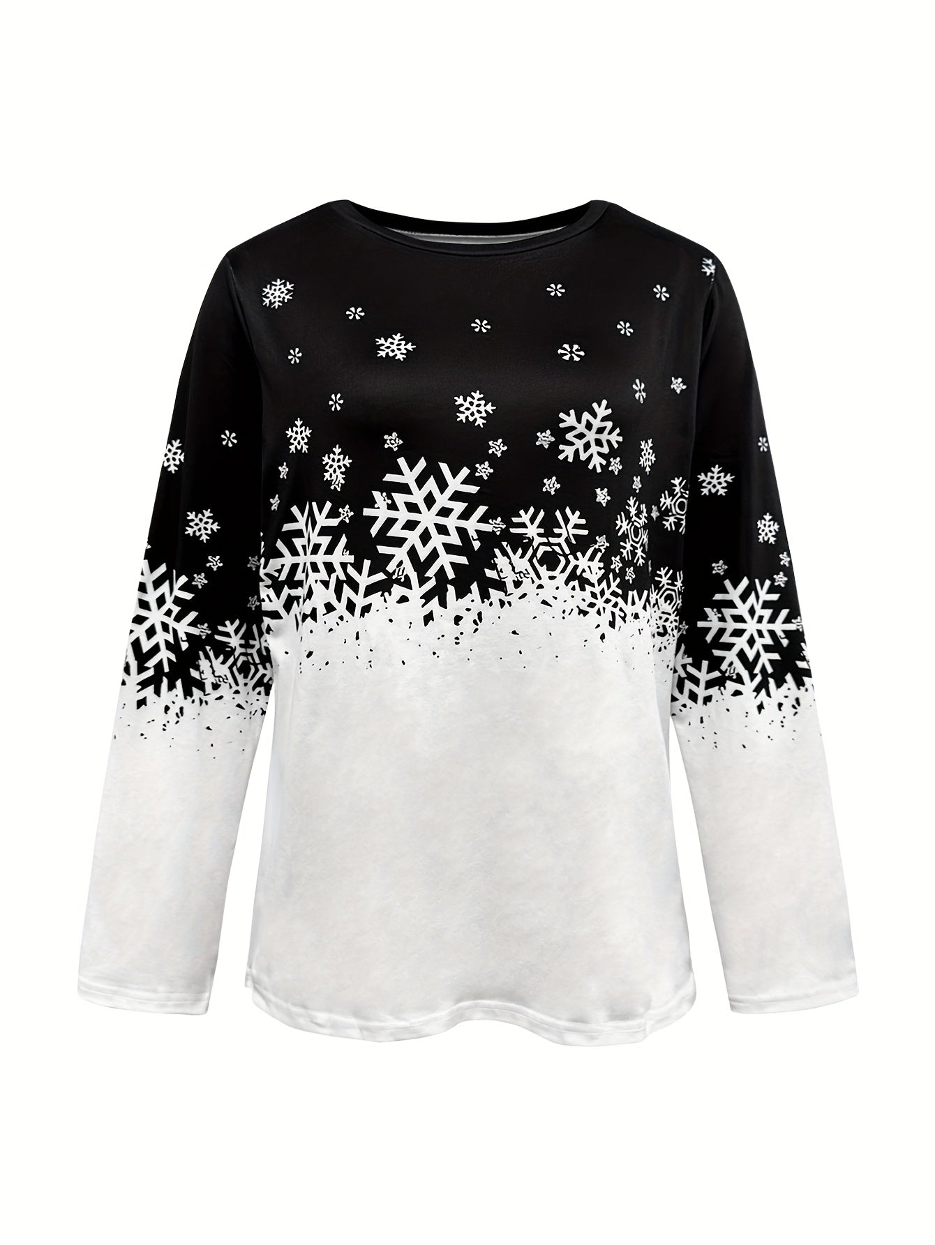 Victoria - Winter Print Long-Sleeve Top