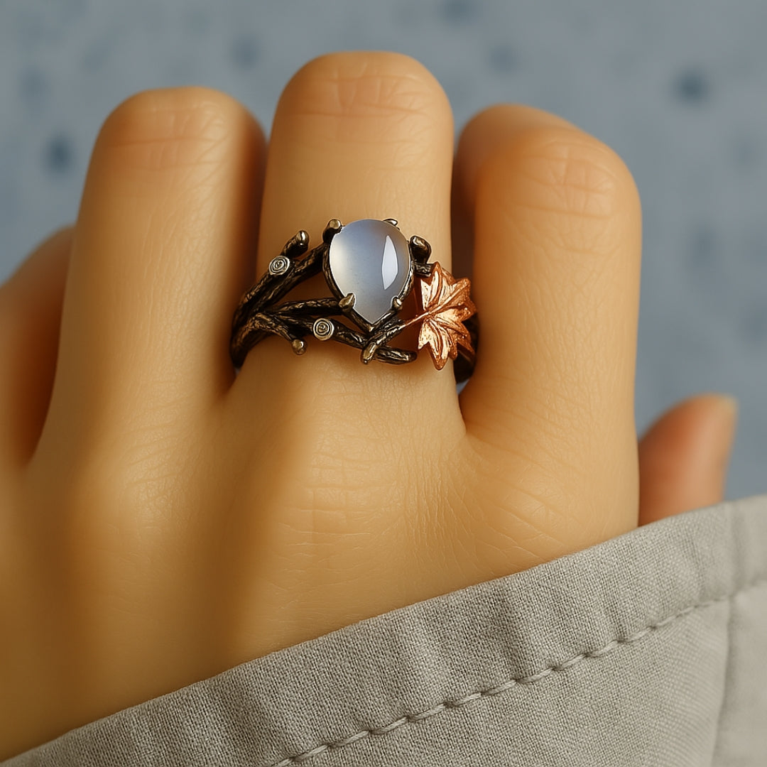 Natural Moonstone Ring