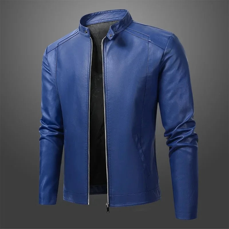 Ronny - Elegant Men's Biker Leather Jacket
